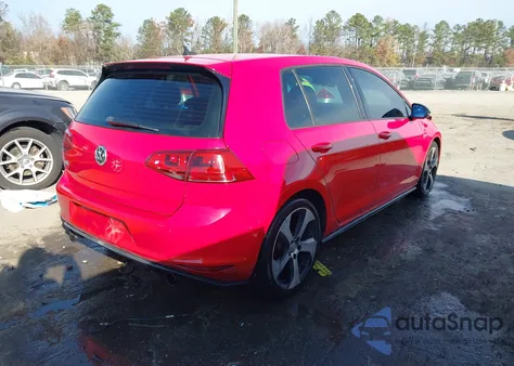 2015 Volkswagen Golf Gti 2.0T Se 4-Door из США, поврежденный, VIN 3VW4T7AU0FM007231